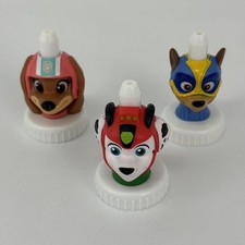 Lot of 3 Good 2 Grow Paw Patrol Juice Bottle Toppers Chase Liberty Marshall