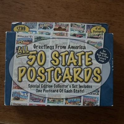 USPS GREETINGS FROM AMERICA 50 STATE POSTCARDS Special Edition Collector's Set