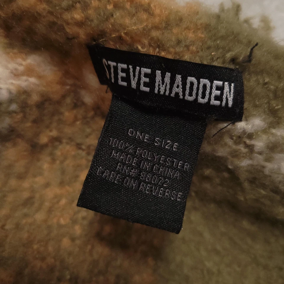 Steve Madden Bufanda Mujer Talla Única Flecos a Cuadros Suave Acogedor Otoño Chal Envoltura Foto 4 de 4