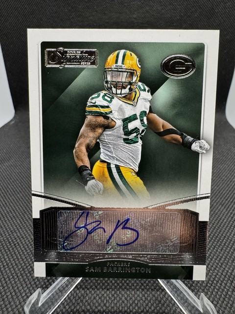 2015 Panini Donruss Signature Series - Sam Barrington Autogramm #38 Green Bay Packers