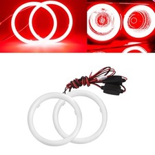 70mm Halo Rings Red Angel Eyes Cob Led Fog Lights Driving Decorative Car 12v 24v 70mm Halo Rings Red Angel Eyes Cob Led Fog Lights Driving Decorative Car 12v 24v