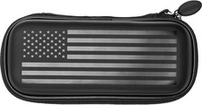 Sentry Dart Case Slim EVA Shell for Steel and Soft Tip Darts, Hold 6 Flag