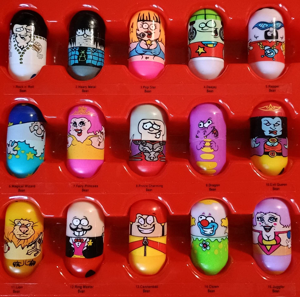 VINTAGE USA MIGHTY BEANZ SERIES 1 COMPLETE SET 1-60 IN OFFICIAL COLLECTOR CASE - Image 4 of 4