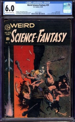 WEIRD SCIENCE-FANTASY #29 CGC 6.0 OW/WH PAGES // FRANK FRAZETTA CLASSIC COVER