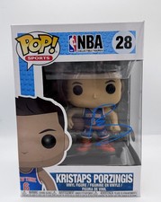Kristaps Porzingis AUTOGRAPH Signed New York Knicks NBA 28 Funko Pop Figure ACOA