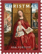 US 2026 Christmas Madonna and Child Forever Stamp Single Scott #6134