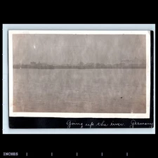 Old Vintage Photo LANDSCAPE GERMAN RIVER