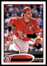 Michael Morse 2012 Topps #165 Nationals MLB READ FREE SHIPPING AutographDen