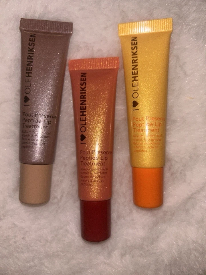 OLE HENRIKSEN Pout Preserve Peptide Lip Treatment 3 Pc Mixed Lot New - 0.4 oz - Image 4 of 4