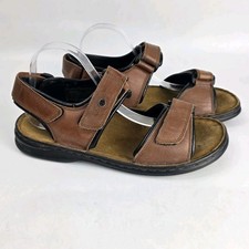 Josef Seibel Mens Comfort Sandals Brown Adjustable Strap Walking  EU 43 UK 9