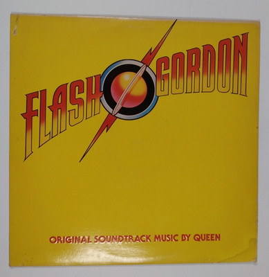 Queen - Flash Gordon OST Elektra 1980 Vinyl LP - SE-518 Embossed Cover, Inserts