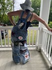 Up Cycle Galore Overalls Women's  Size 9 Full Of  Vintage Pieces Pockets — photo 4