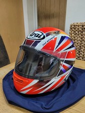 Arai Quantum F Simon Crafar Replica Motorcycle Motorbike Helmet DISPLAY USE ONLY