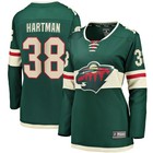 Maglia donna fanatici Ryan Hartman verde Minnesota Wild Home giocatore breakaway
