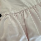 Monnalisa Light Pink Tulip Dress 12M Satin Duchesse Formal Puff Sleeve Tulle — photo 3