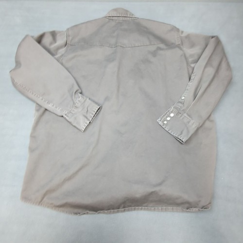Rasco Fire Resistant (FR) Shirt Mens XL-Long Grey Heavyweight Pearl Snap Western - Picture 13 of 13
