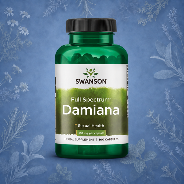 Swanson, Damiana Sexuelle Gesundheit 510Mg 100 Kapseln Super Preis-image