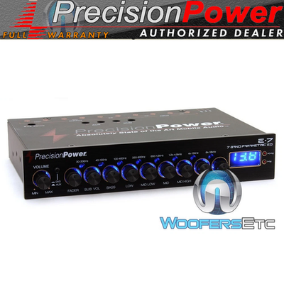 #ad #ad PRECISION POWER E.7 BAND PARAMETRIC DIGITAL EQUALIZER 7 VOLT STEREO PRE AMP NEW $109.99
