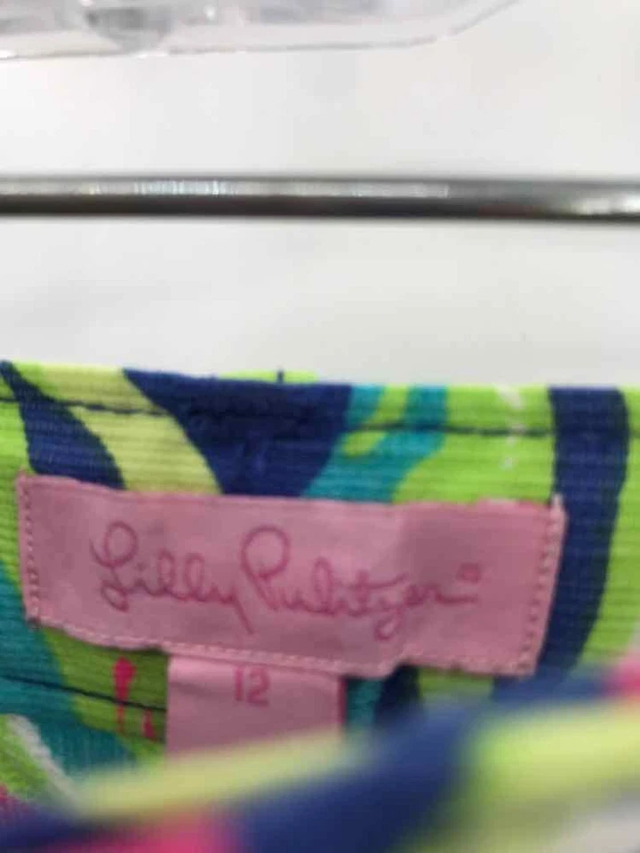 Pantalones cortos para niña Lilly Pulitzer azules talla 12 usados Foto 3 de 3