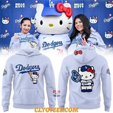 LA City Dodgerr x Hello Kitty. Hoodie SGA 26April 13 x Met Limited Gift For Fans