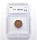 1891 Indian Head Cent MS64 BN ICG *6078
