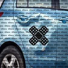 Band Aid Double 12 Dent Ouch Vinyl Car Window Decal Cut Vinyl Sticker Us Seller