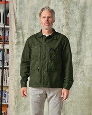 Tellason Coverall Jacket - Garment Dyed Green - Free Shippping