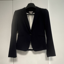 H&M Damen Blazer Business Schwarz Gr. 36 Kurz...