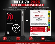 NFPA 70 Handbook 2026 + Index Tabs 2026 Combo...