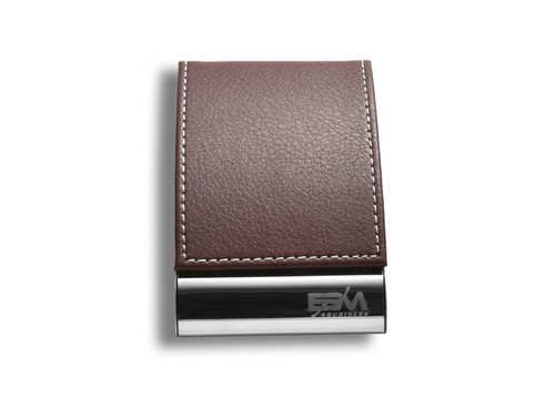 Porta biglietti da visita da uomo in pelle, porta carte di credito e  banconote. | eBay
