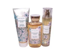 Whipped Vanilla Chiffon Fragrance Mist, Gel & Cream Bath & Body Works Set of 3