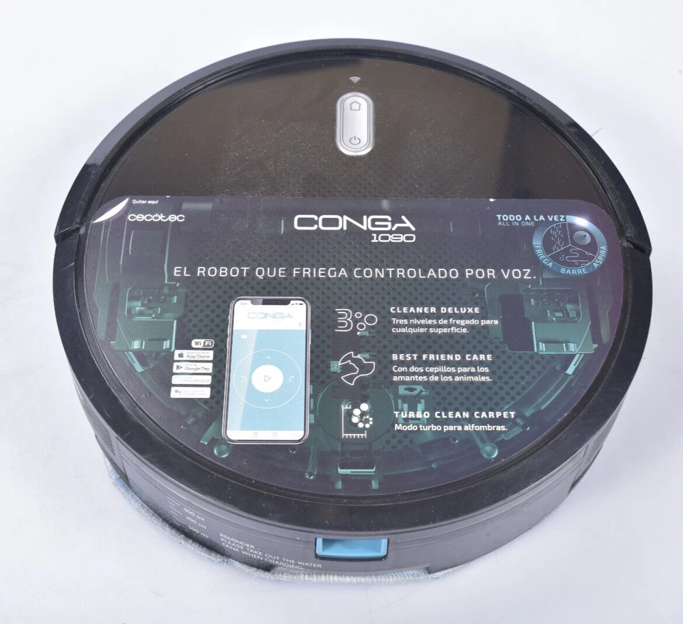 Cecotec Conga 1090 Connected Force Staubsaugerroboter Staubsauger Roboter WIFI 7 - Bild 2 von 4