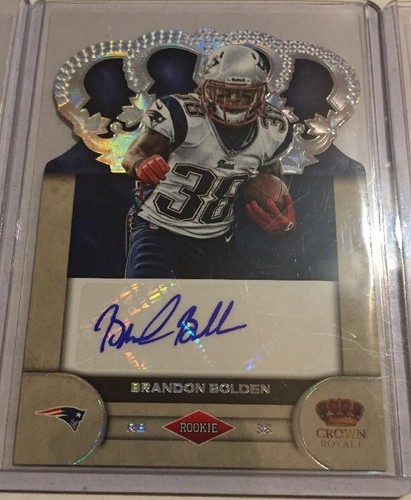 2012 Crown Royale Brandon Bolden handsigniert/signed RC #'d/25, Lot of 3 - Bild 3 von 10