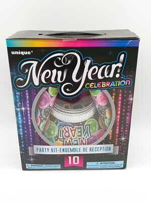 Silvester - Party Set - 21 Pcs - New Year Celebration - 10 Personen - Unique