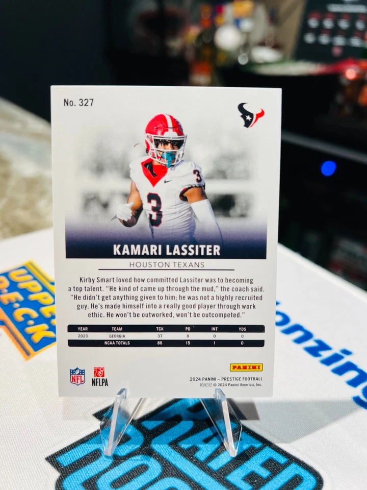 2024 PANINI PRESTIGE KAMARI LASSITER #327 RED /999 ROOKIE XTRA POINTS TEXANS RC - Image 2 of 2