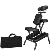 Portable Massage Chair Foldable Tattoo Therapy Chair 4" Thick Sponge w/Carry Bag