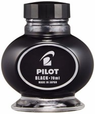 PILOT INK-70 -B Bottle Ink for Fountain Pen Black 70ml from Japan