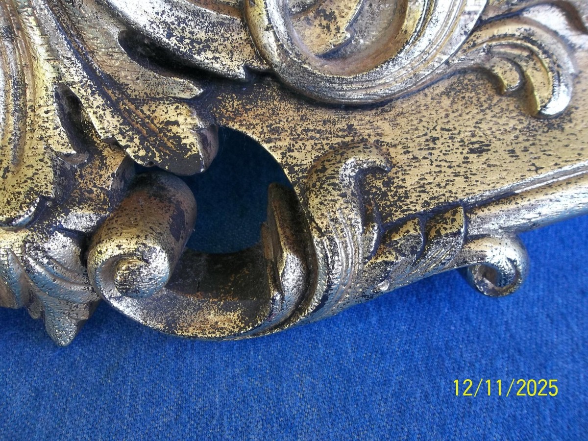 HTF 1980 Syroco 2107 Ornate Hollywood Regency Gold Wall