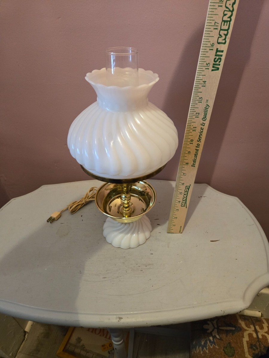 Vintage Milk Glass Lamp | eBay