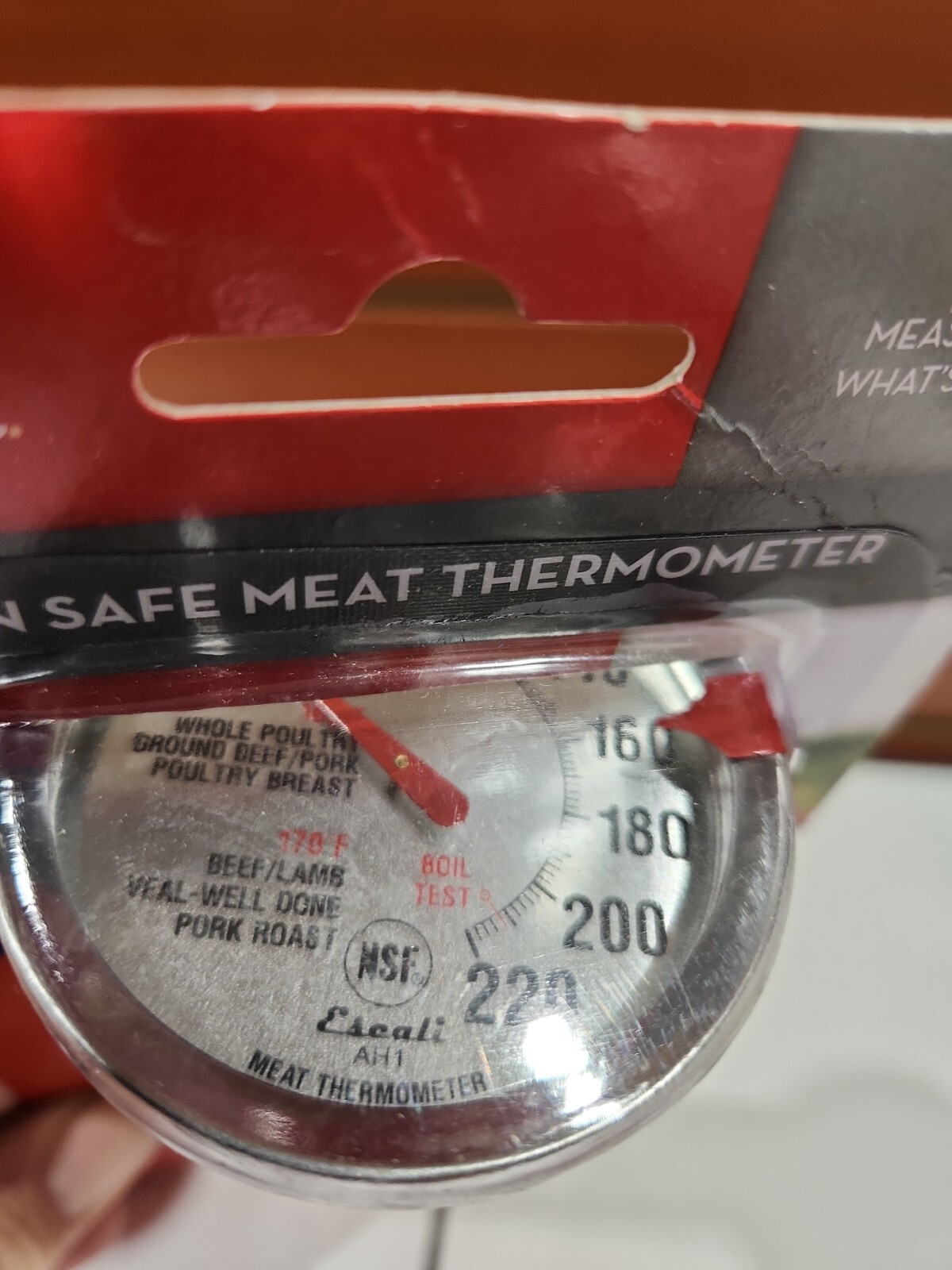 Escali Oven Safe Meat Thermometer 120°F to 220°F NSF Certified AH1 eBay