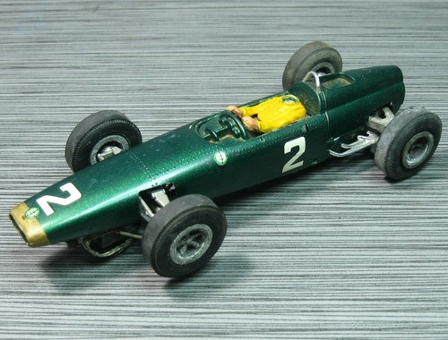 1960's SLOT CAR BOX BRM Custom Painted Body/Solid CHASSIS VINTAGE 1/24