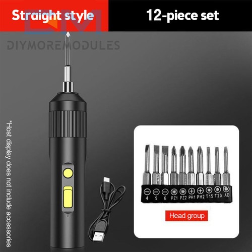 3.6V Cordless Electric Screwdriver Kit USB Rechargeable Power Tool 10PC Bits Set - Picture 4 of 20