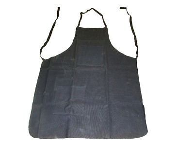 Black Cotton Canvas Apron 25'' X 34'' - 2 Pockets - Woodworking, Garage, Shop