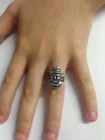 Winston Churchill R100 English Pewter Ring Adjustable Handmade in Sheffield