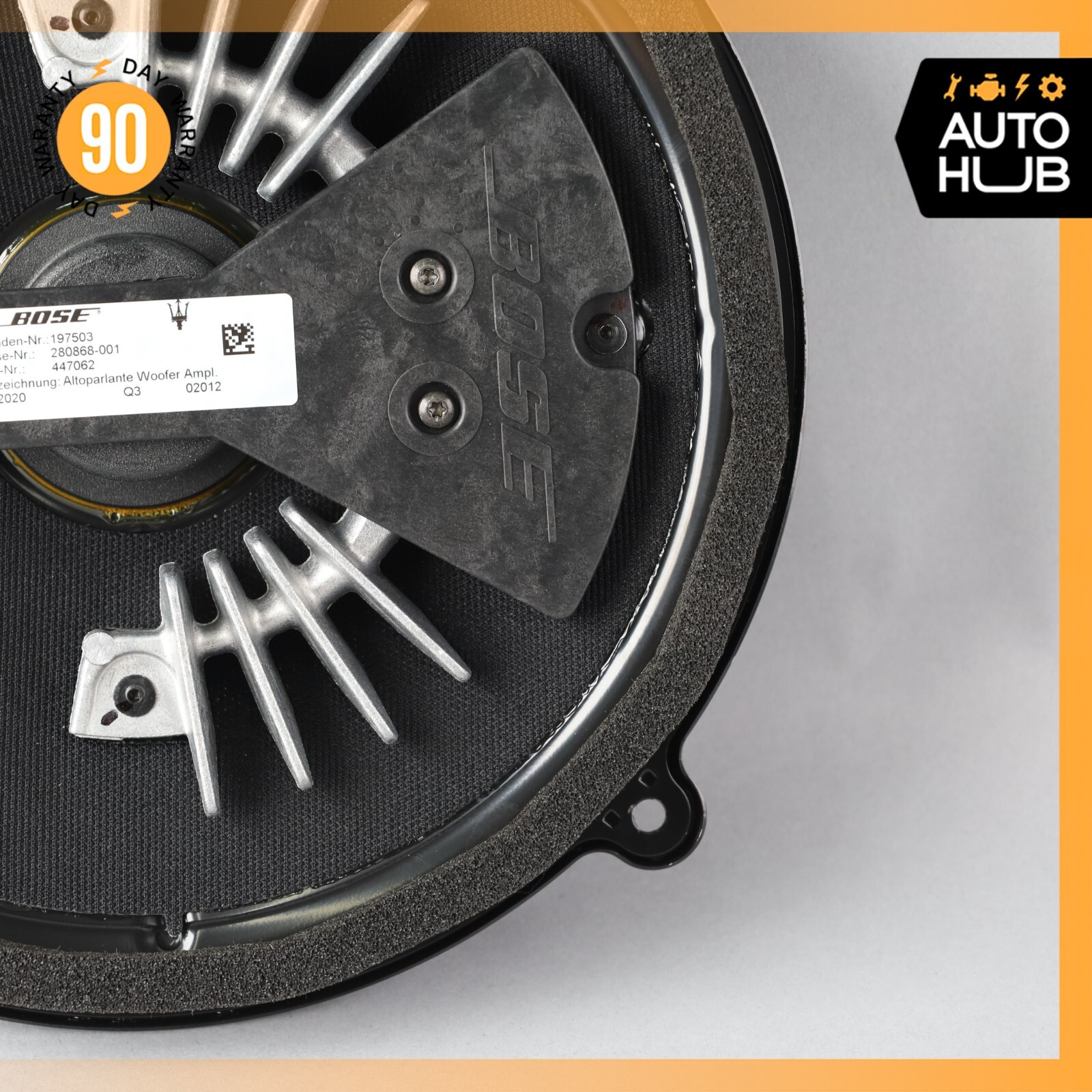03-19 Maserati Quattroporte Rear Bose Subwoofer Sub Woofer Sound Speaker OEM 68k