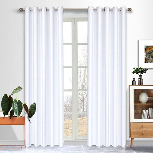 Blockout Catalina Textured Plain Eyelet Curtain Decorative Curtains Home&Office - Picture 10 of 16