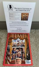 2020 TIME MAGAZINE CANDIDATES SIGNED BY 9 JOE BIDEN STACEY ABRAMS WARREN BAS