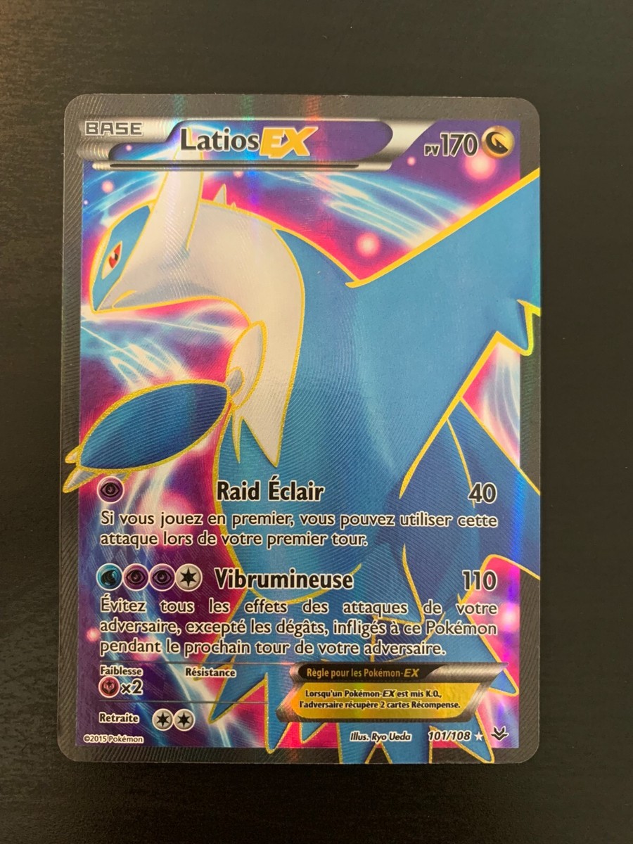 ポケモンカードゲーム M Latios EX ciel rugissant 102/108 Carte Pokémon M Latios EX 102/108 XY06 Full Art Ciel Rugissant XY6