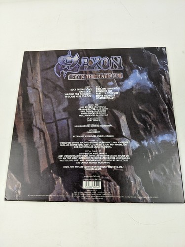 SAXON - ROCK THE NATIONS - LIMITED EDITION TRI-COLOURED VINYL 2018 BMG - Picture 2 of 11