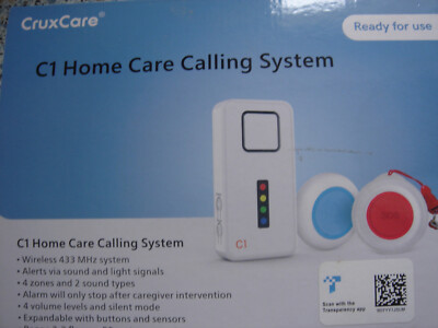Cruxcare C1 Home  Care Calling System Mit 2 Ruftasten, gebr.